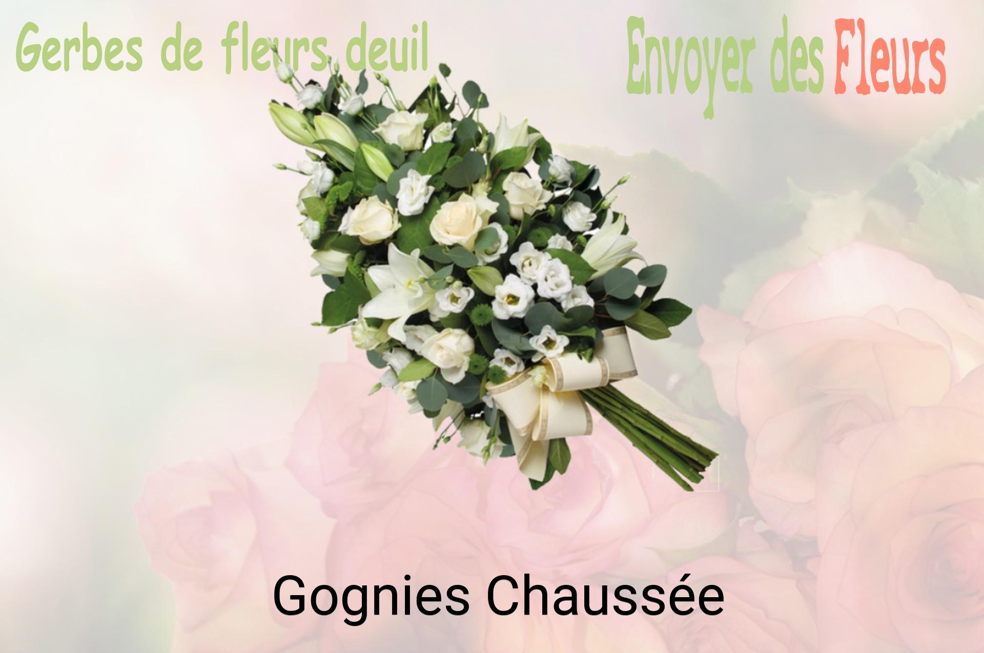 Gerbe de fleurs de deuil livrée à Gognies-Chaussée